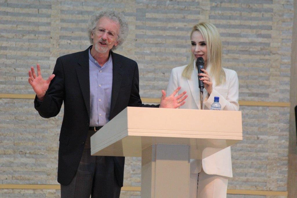 In Colombia, even the translators are beautiful.